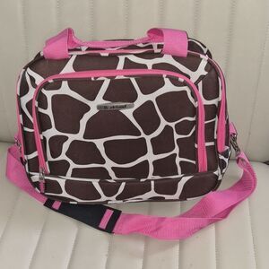 No-brand Women's Pink and Brown Bag